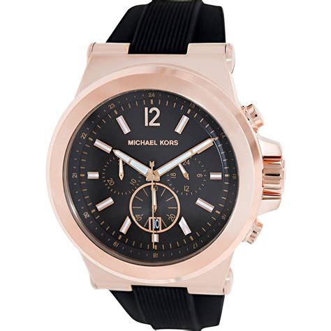 michael kors dylan rose gold black mk8184|Michael Kors chronograph.